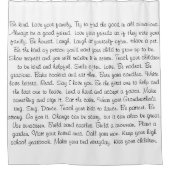 親切で感動的なことわざのシャワー・カーテンがあって下さい シャワーカーテン (正面)