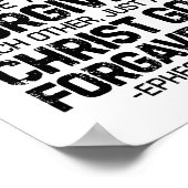 親切で慈悲に満ちたエペソ4:32 ポスター (角)