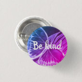 親切で美しい蝶のボタン 缶バッジ (正面&裏面)