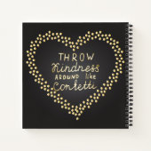 親切なのまわりに紙吹雪 ノートブック (裏面)