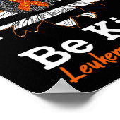 親切なオレンジリボンヒマワリ性白血病 ポスター (角)