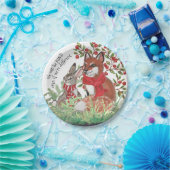 親切なキツネバニーラビットベリーホリデークリスマスキュート ペーパープレート (パーティー)