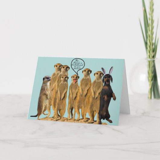 親切なグリーティングカードである サンキューカード (正面)