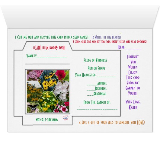 親切なグリーティングカードの種をまく (内部横(下))