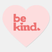 親切なサンゴ文字のグラフィックスローガン ハートシール (正面)