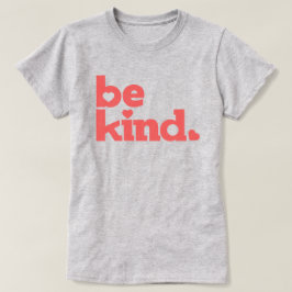 親切なサンゴ文字グラフィックスローガンTシャツ Tシャツ