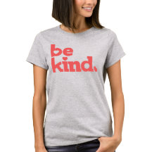 親切なサンゴ文字グラフィックスローガンTシャツ