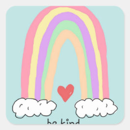 親切なステッカーである スクエアシール