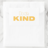 親切なステッカーである 長方形シール (バッグ)