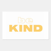 親切なステッカーである 長方形シール (正面)