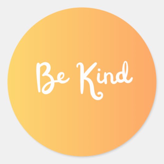 親切なステッカー ラウンドシール (正面)