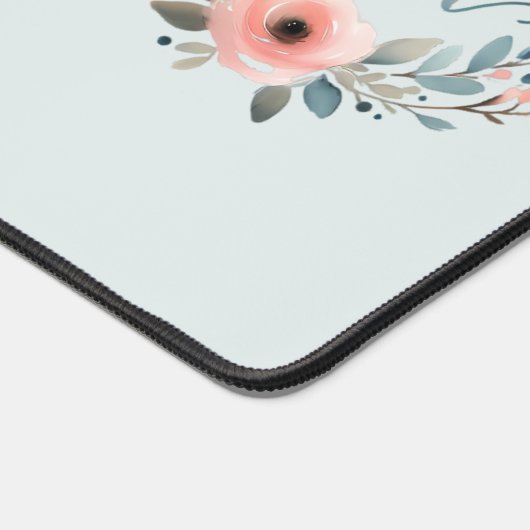 親切なソウルフローラリース水カラー引用文 デスクマット (コーナー)