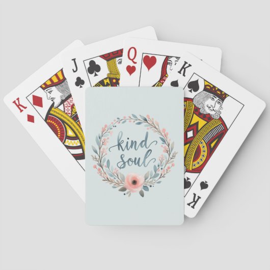 親切なソウルフローラリース水カラー引用文 トランプ (裏面)