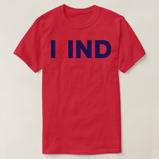 親切なタイポグラフィ文字 Tシャツ (デザイン正面)