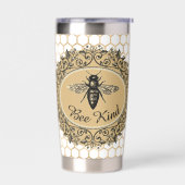 親切なハチの巣 保温保冷タンブラー (左面)