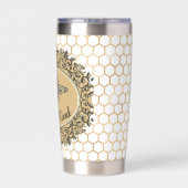 親切なハチの巣 保温保冷タンブラー (背面)