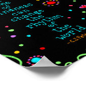 親切なハートが世界の教室を変える ポスター (角)