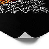 親切なハート世界の親切な日は親切な先生 ポスター (角)