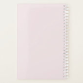 親切なハート激しいマインドウォーター色のフローラプランナー プランナー手帳 (裏面)