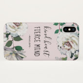 親切なハート激しい心の水の色のフローラと名前 Case-Mate iPhoneケース (裏面(横))