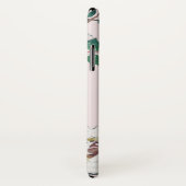 親切なハート激しい心の水の色のフローラと名前 Case-Mate iPhoneケース (裏面/右)