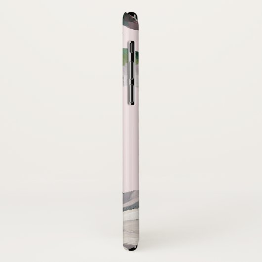 親切なハート激しい心の水の色のフローラと名前 Case-Mate iPhoneケース (裏面/左)