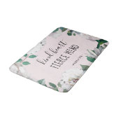 親切なハート激しい心の水の色バスマット バスマット (アングル)