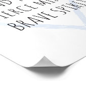 親切なハート、激しい心、勇敢な精神 ポスター (角)