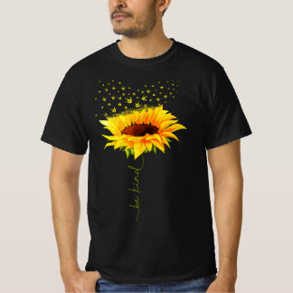 親切なヒッピーひまわり私はあなたを愛しているろうASLサイン Tシャツ