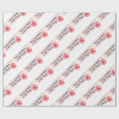 親切なピンク ラッピングペーパー (フラット)