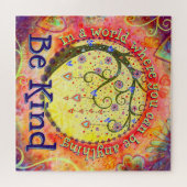 親切なフローラかわいらしを刺激感動的する ジグソーパズル (横)