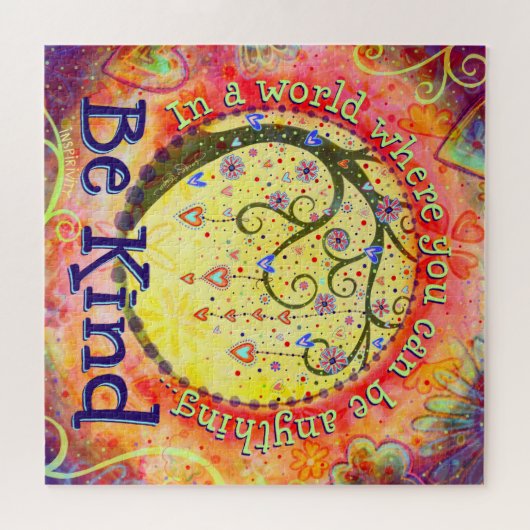 親切なフローラかわいらしを刺激感動的する ジグソーパズル (横)