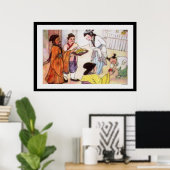 親切なプリント ポスター (ホームオフィス)