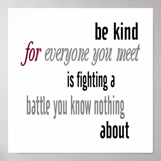 親切なポスター ポスター (正面)