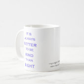 親切なマグがあるためによくして下さい コーヒーマグカップ (正面左)