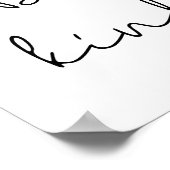 親切なミニマルなポスター ポスター (角)