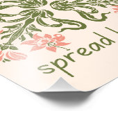 親切なレトロピンクの花を咲かせ感動的る フォトプリント (角)