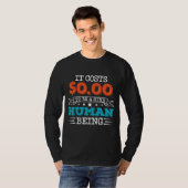 親切な人間になるには0人もかかる Tシャツ (正面フル)