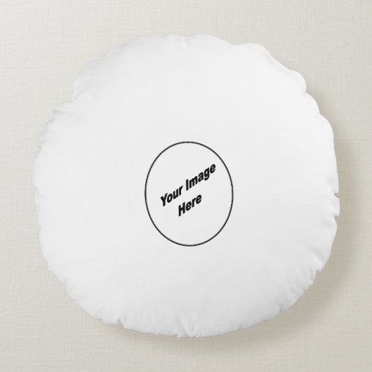 親切な円形の装飾用クッションのあなたの1つを作って下さい ラウンドクッション (正面)
