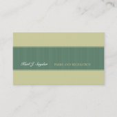 親切な単純化したクラシックな森林モダンな緑の1つ 名刺 (正面)