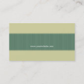 親切な単純化したクラシックな森林モダンな緑の1つ 名刺 (裏面)
