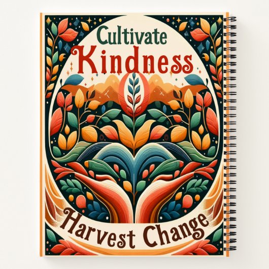 親切な収穫の変化を助長する ノートブック (裏面)