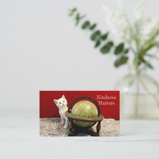 親切な問題ありがとうご名刺 名刺 (スタンド正面)