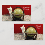 親切な問題ありがとうご名刺 名刺 (正面/裏面)