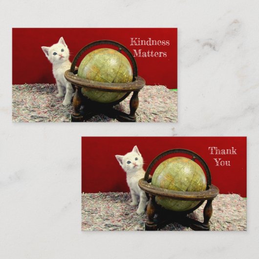 親切な問題ありがとうご名刺 名刺 (正面/裏面)