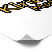 親切な問題と金ゴールドハート ポスター (角)