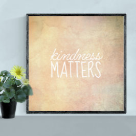 親切な問題引用文ヴィンテージルックス水色 ポスター