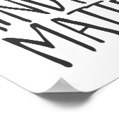 親切な問題感動的引用文 ポスター (角)