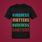 親切な問題/無作法な心を打ち砕前向きく Tシャツ
