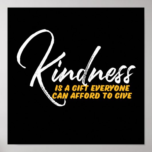 親切な引用文を言う一感動的語 ポスター (正面)